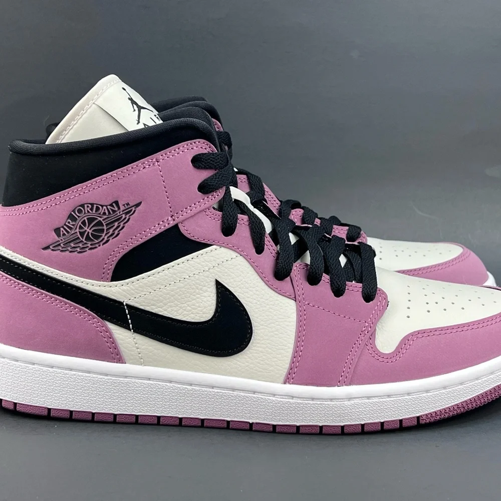 Jordan 1 Mid SE Berry Pink (DC7267-500) Women Size 12 - Picture 3 of 10